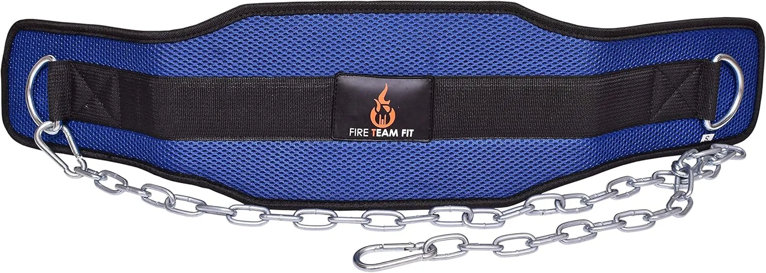 Weighted Belt with Chain, For Pullups, Dips, Weight Lifting, Powerlifting, & Cross Training