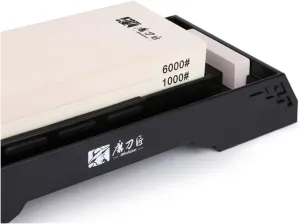 Whetstone Knife Sharpening Stone 2 Side Grit 240/2000、1000/6000、2000/10000 Waterstone Combination Corundum Whetstone Knife Sharpening Stone/Double Two-Sided Knife Waterstone