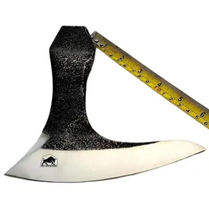 WHS201 Viking Axe Head, Custom Hand Forged Viking Axe Real Head, Tomahawk Viking Hatchet Beared Camping Axe Blade, 5160 HIGH Carbon Steel Blade, Viking Gift for Him - Christmas Gift (Ragnar)