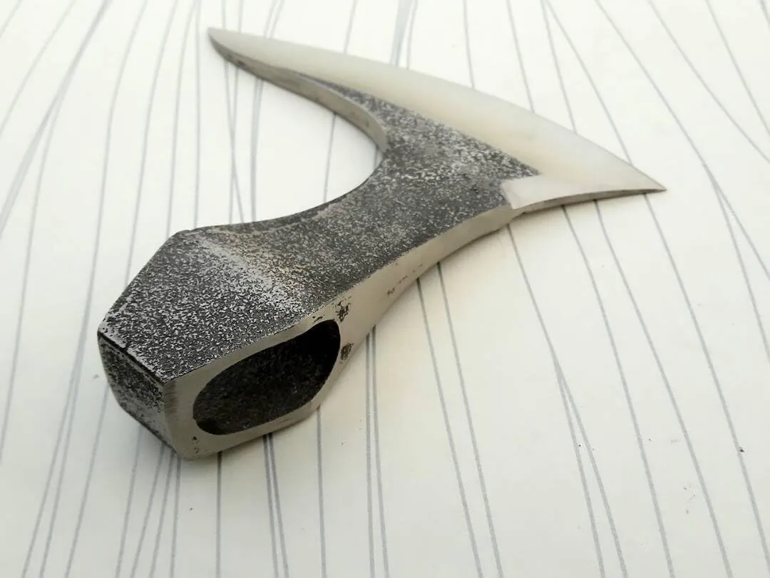 WHS201 Viking Axe Head, Custom Hand Forged Viking Axe Real Head, Tomahawk Viking Hatchet Beared Camping Axe Blade, 5160 HIGH Carbon Steel Blade, Viking Gift for Him - Christmas Gift (Ragnar)