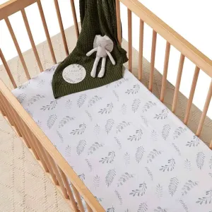 Wild Fern Fitted Cot Sheet