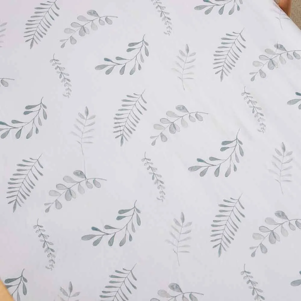 Wild Fern Fitted Cot Sheet