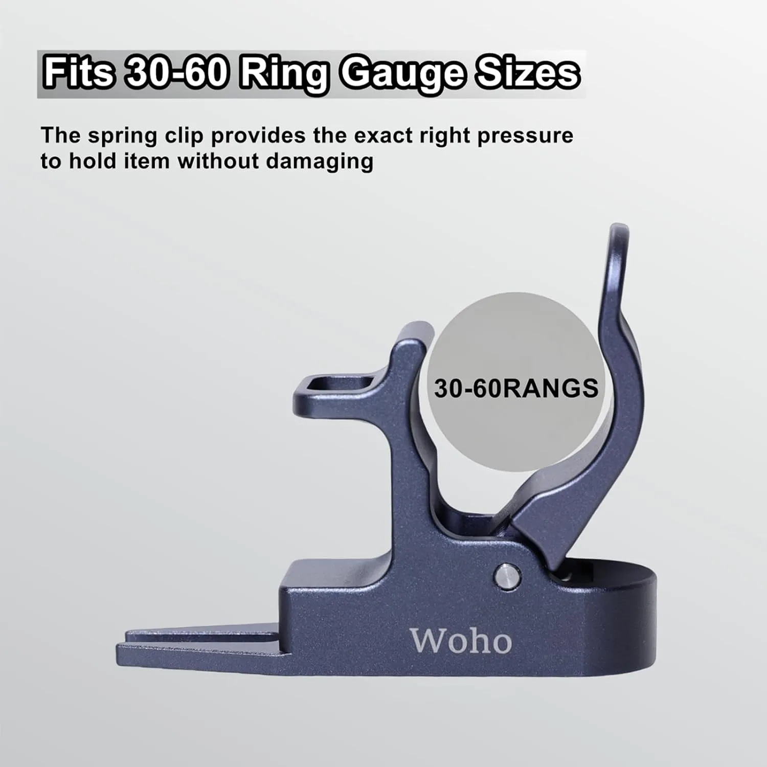 Woho Magnetic Holder for Golf Cart, Aluminum Alloy Golf Holder with Fork Hold Item in The Grass, Golf Cart Accessories with Dual Opening Carabiner for 30-60 Rings, Gift for Golfer/Father's Day