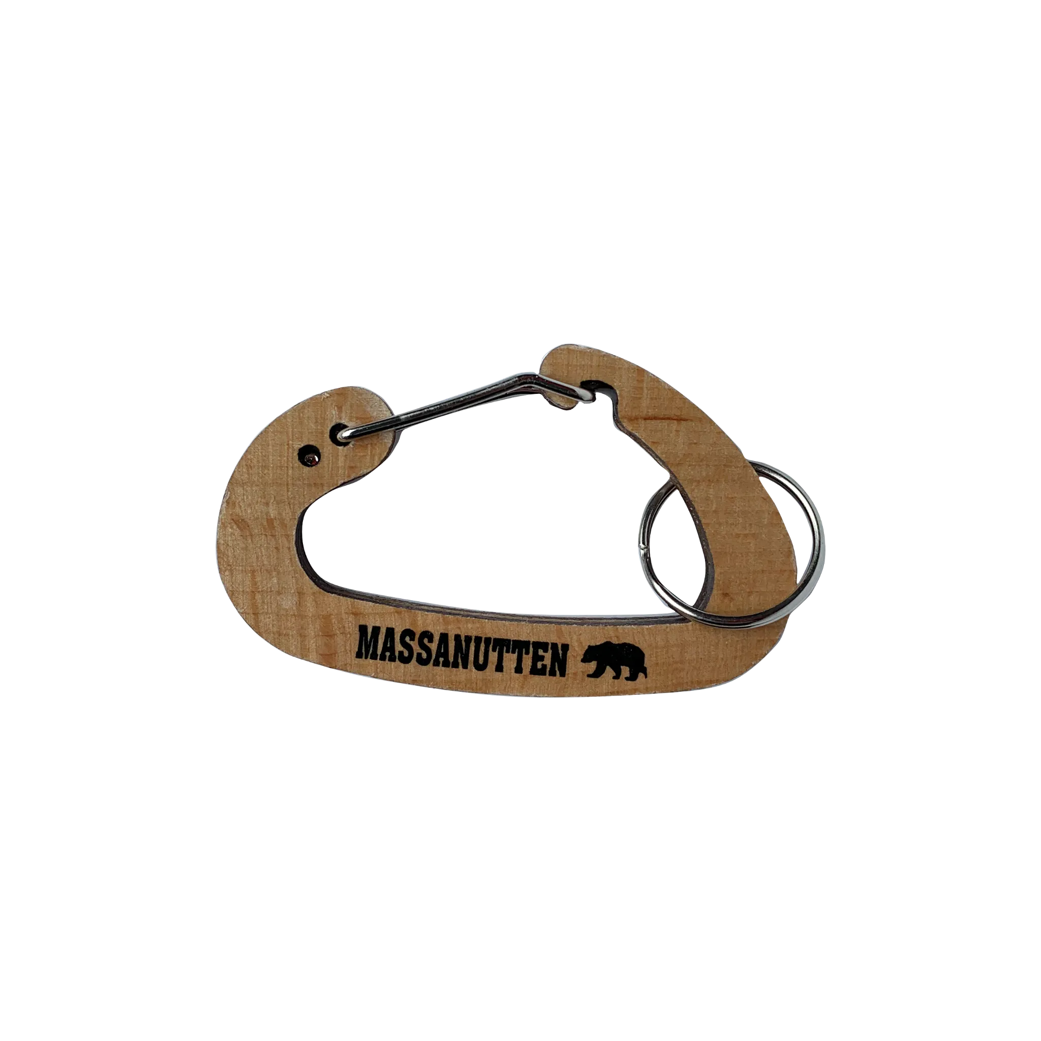 Wooden Carabiner Keychain