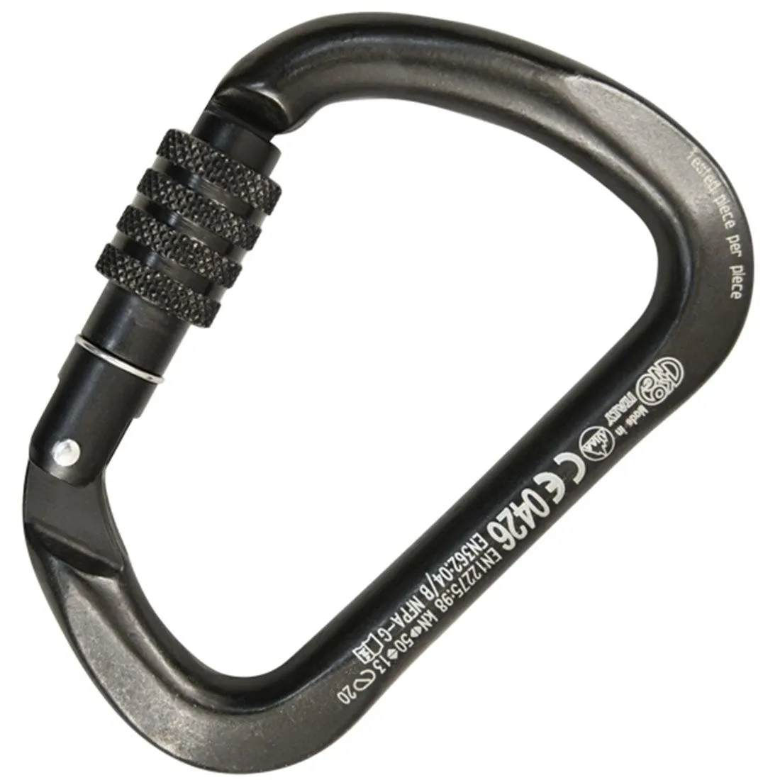 XL Steel Screw Gate Carabiner