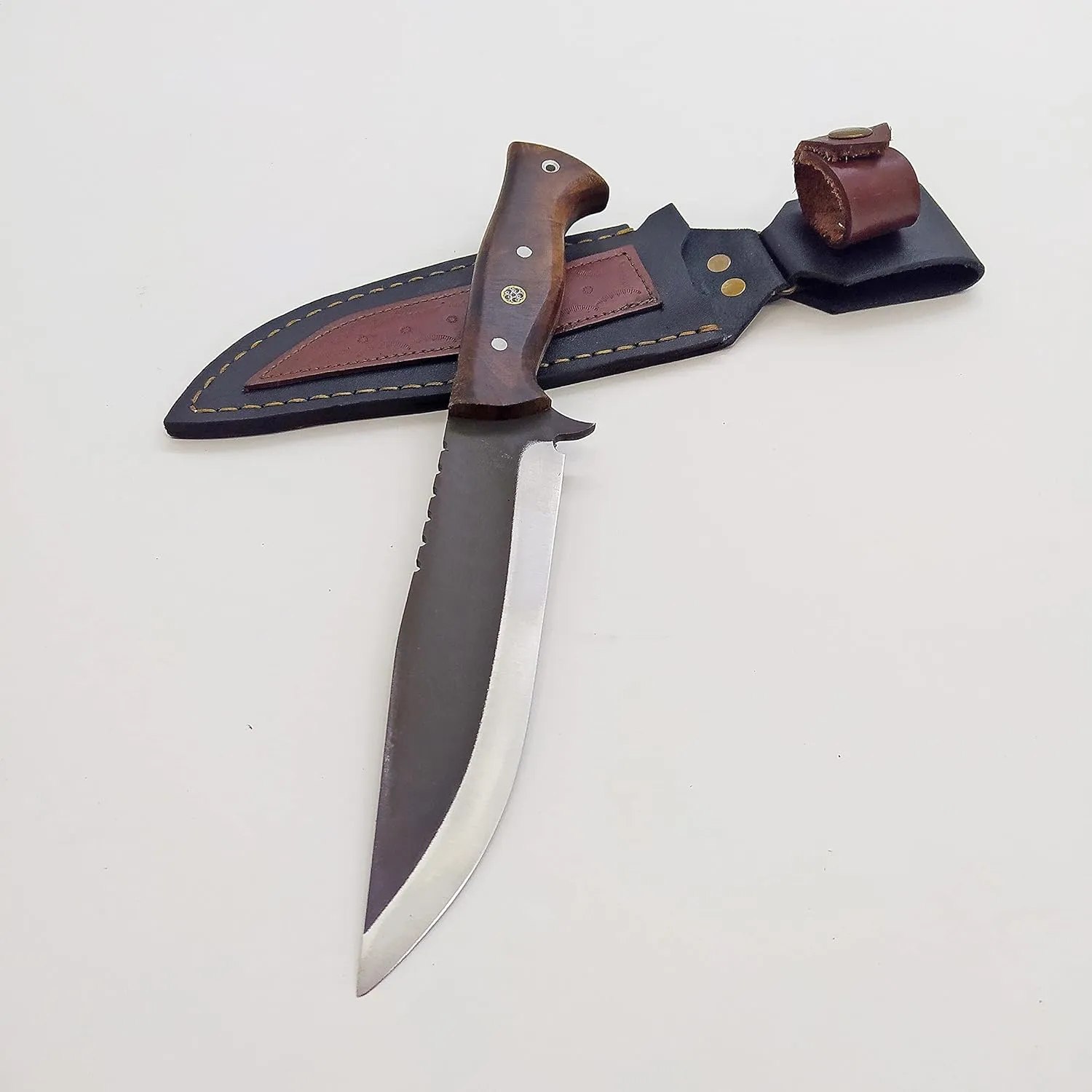 yatagan Hand Made Bushcraft- Hunting Knife - Survival Kit -Camping Accessory - Tactical Knife - Gift for Hunter - Stainless Steel Knife - Woden Handle - Product Code YS053