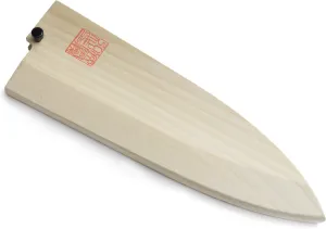 Yoshihiro Natural Magnolia Wooden Saya Cover for Deba (5.3 inch (135mm))