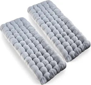 Zone Tech Camping Cot Mattress Pad Premium Quality Outdoor Comfortable Thicker Cotton Sleeping Cot Lightweight Waterproof Bottom Pad Mattress for Adult, Kid