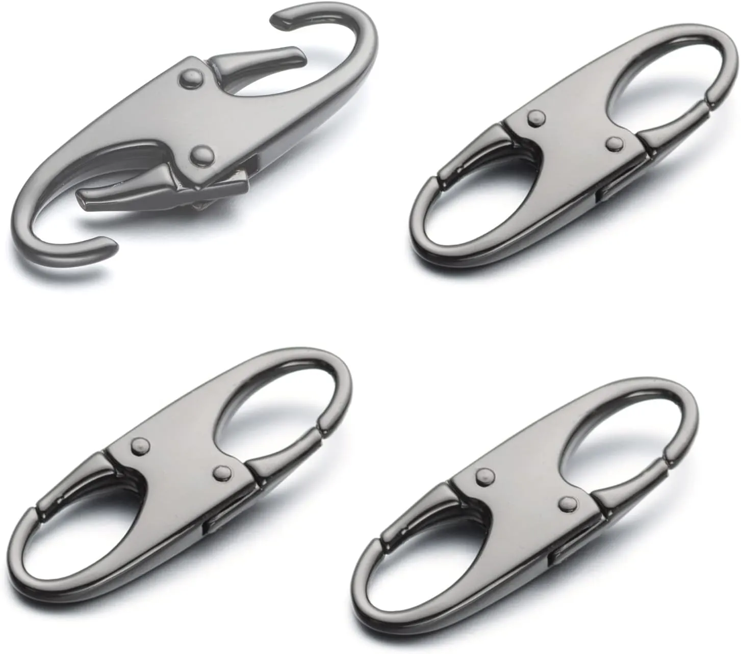 Zpsolution Double Small Carabiner Clips - Theft Deterrent - Holding Zipper Closed - Zipper Pull Replacement