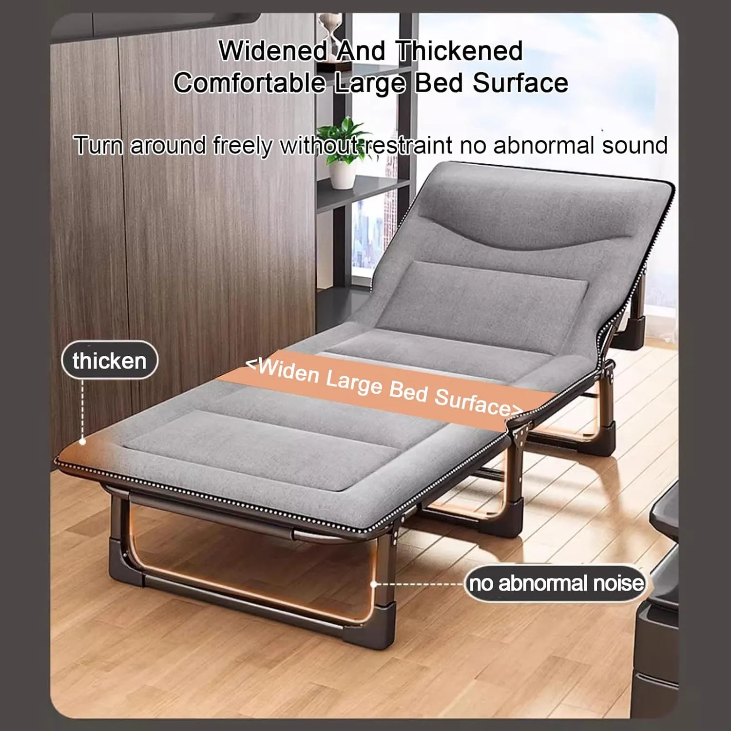 ZTGL C,170x56cm, Oversized Patio Recliner Chair, Folding Camping Chairs, Folding Camping Cot, Folding Lounge Chair, Portable Outdoor Chaise, Portable Folding Cot